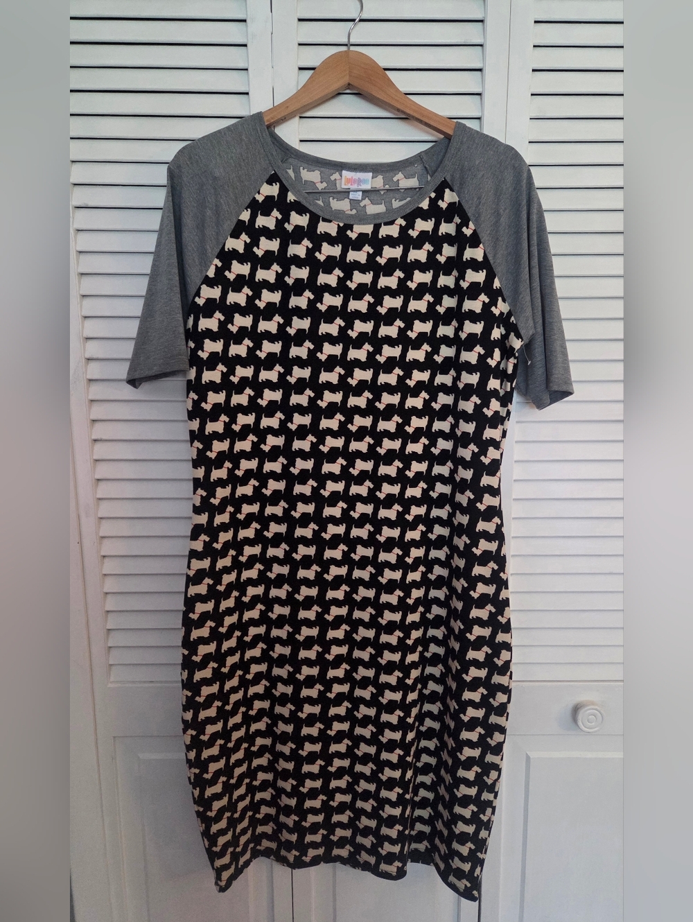 LuLaRoe Julia Scottie Dress Xl
